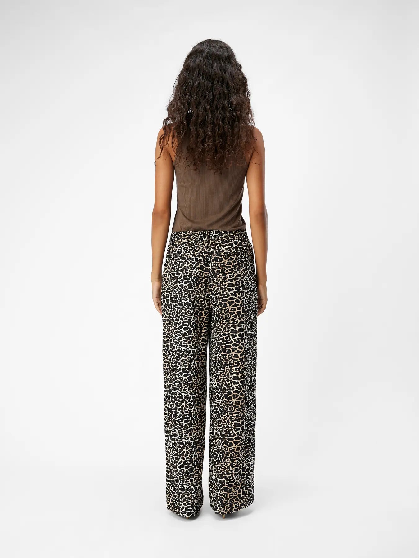 LISA WIDE LEG PANT HUMUS LEO