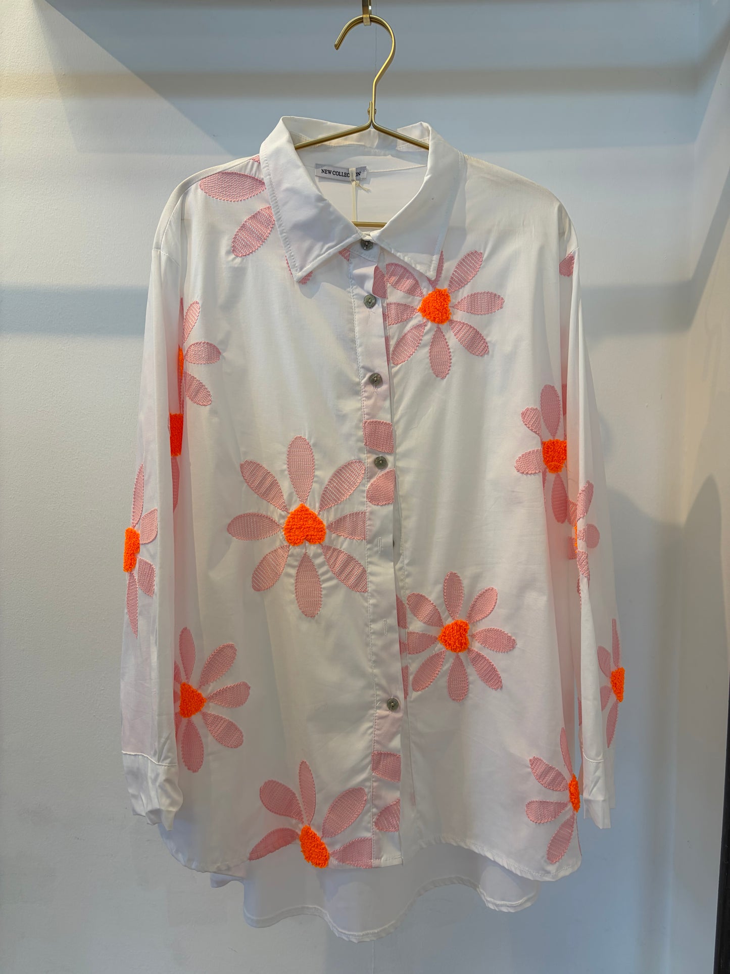 AMALFI HEART NEON FLOWER BLOUSE