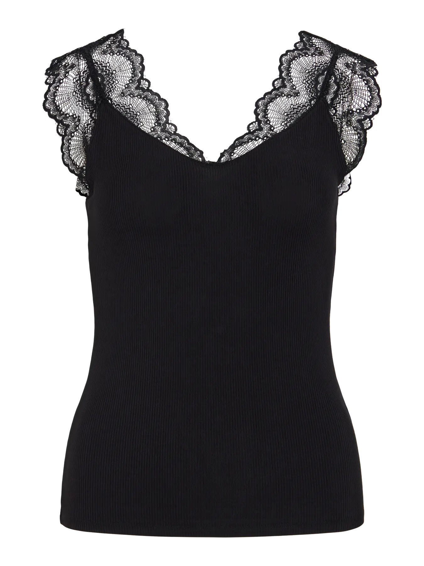 FLICKA TOP BLACK LACE