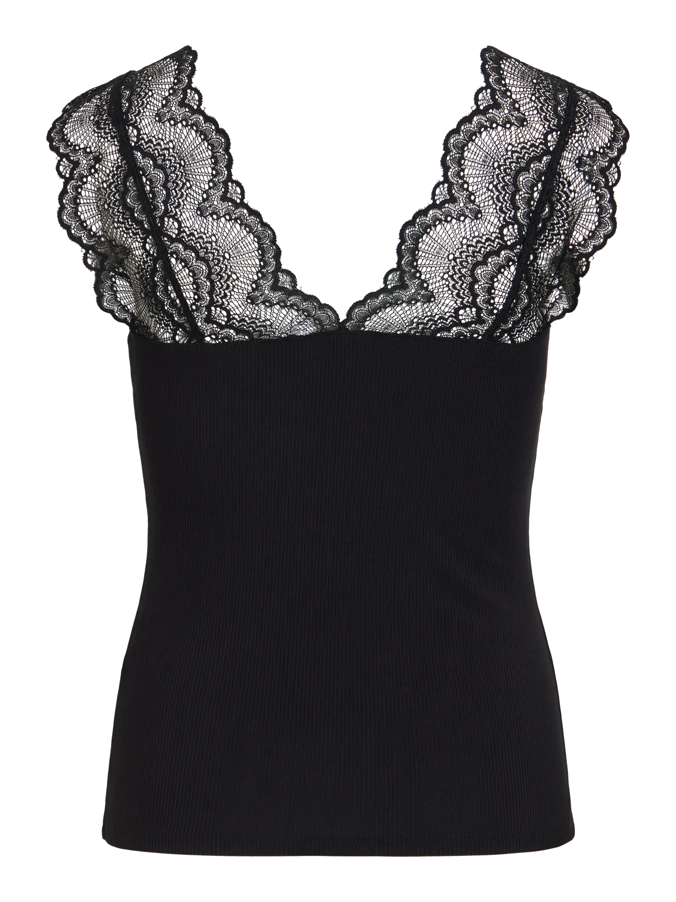 FLICKA TOP BLACK LACE