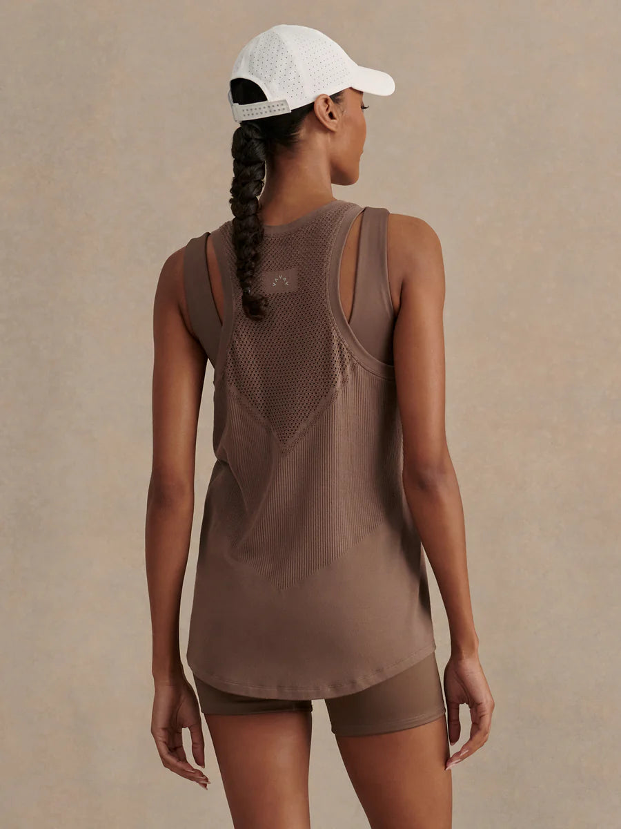 DAYNA RUNNING TANK COFFEE QUARTZ