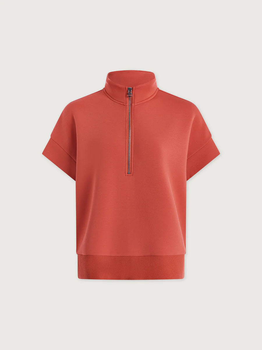 RITCHIE SS ZIP SWEAT SUMMER FIG