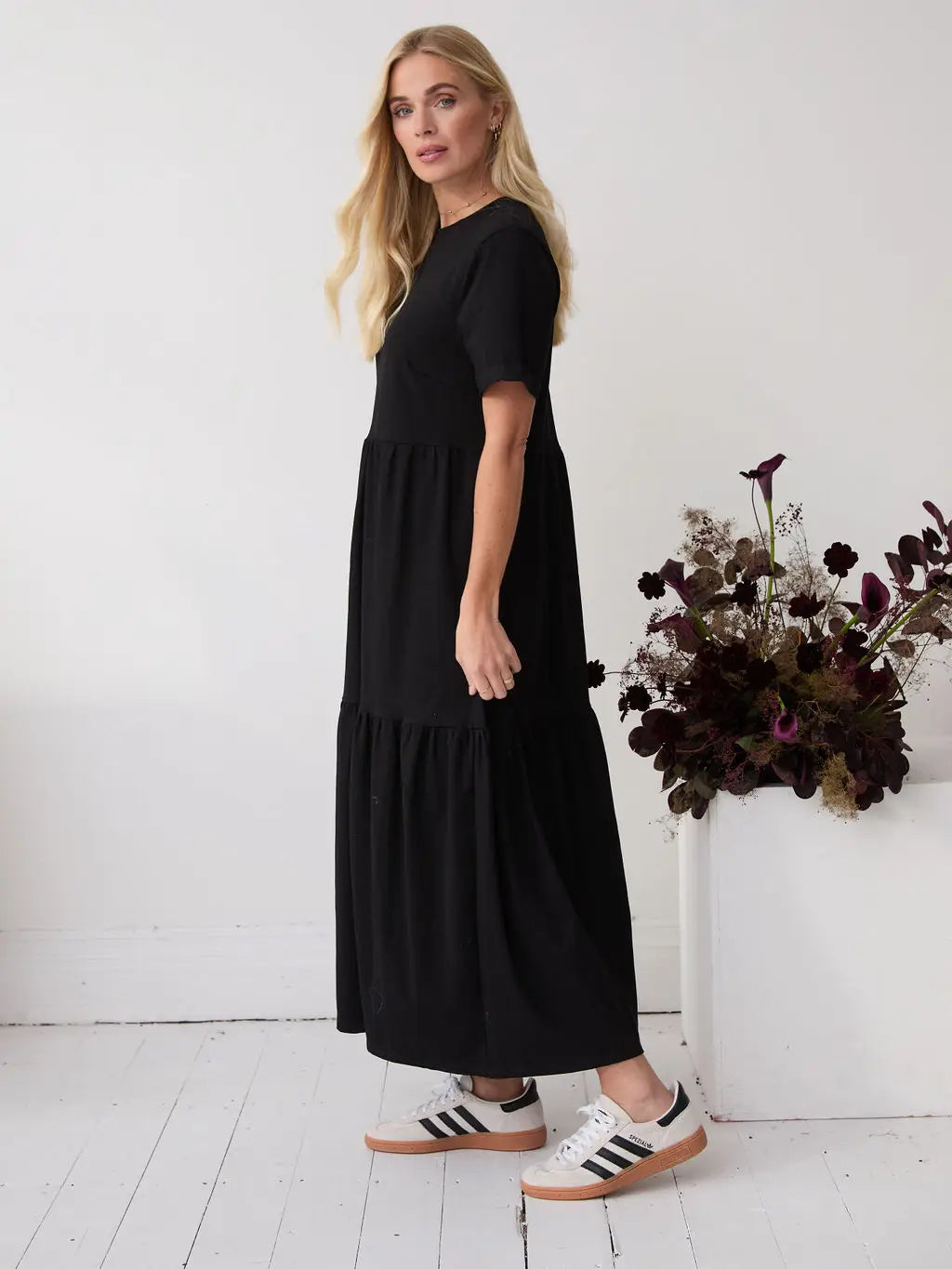 HARLOW JERSEY DRESS BLACK