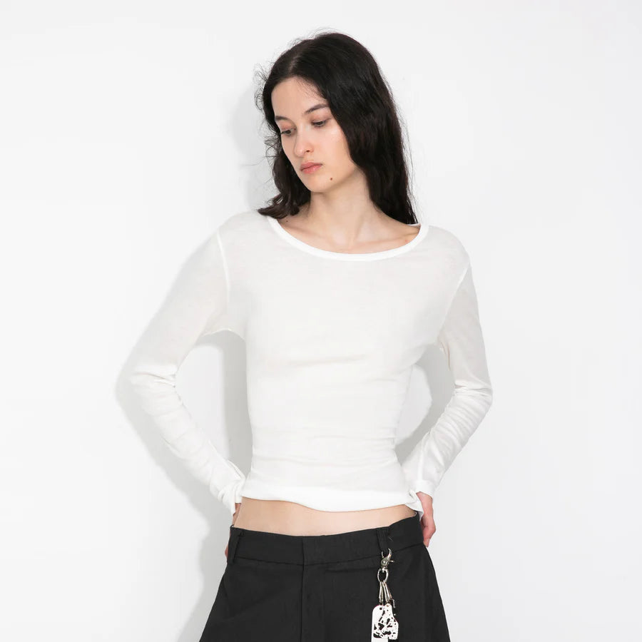 BASIC LS CREW WHITE