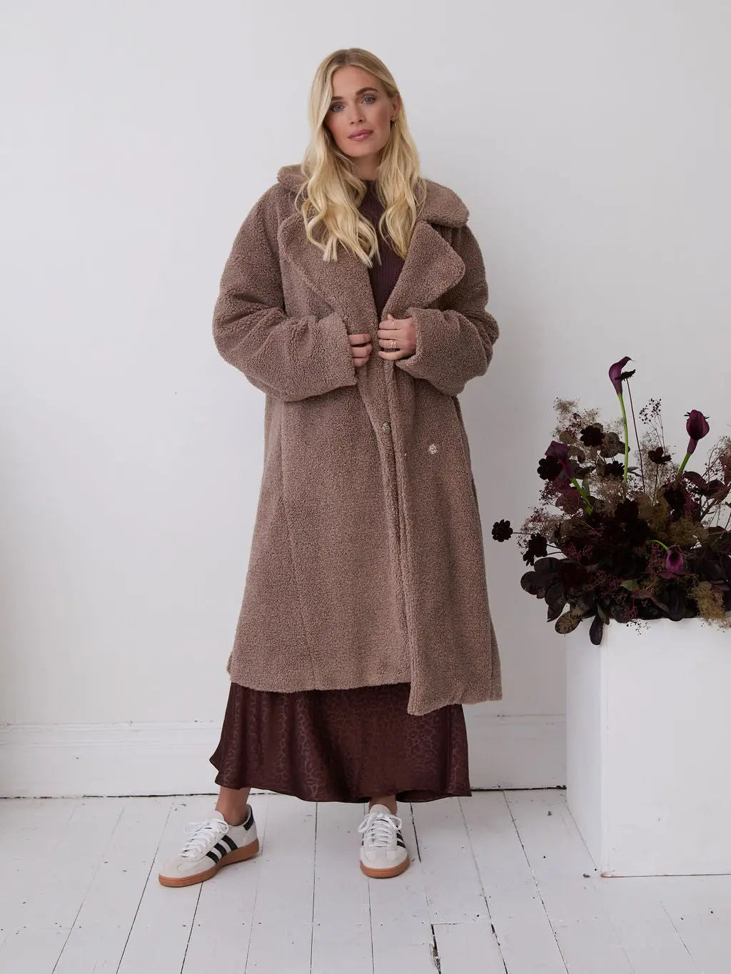 MYRA TEDDY COAT MINK