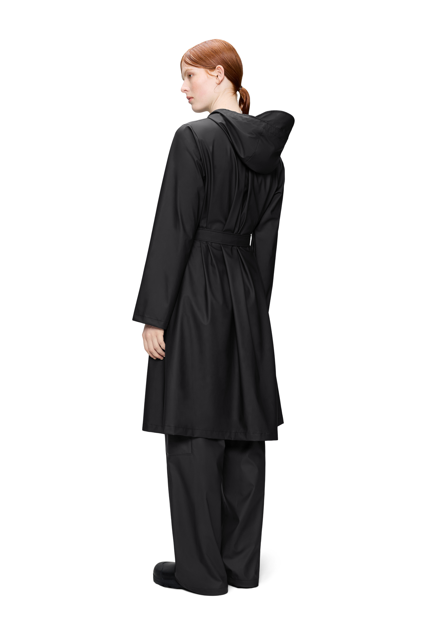 A-LINE LONGER JACKET BLACK