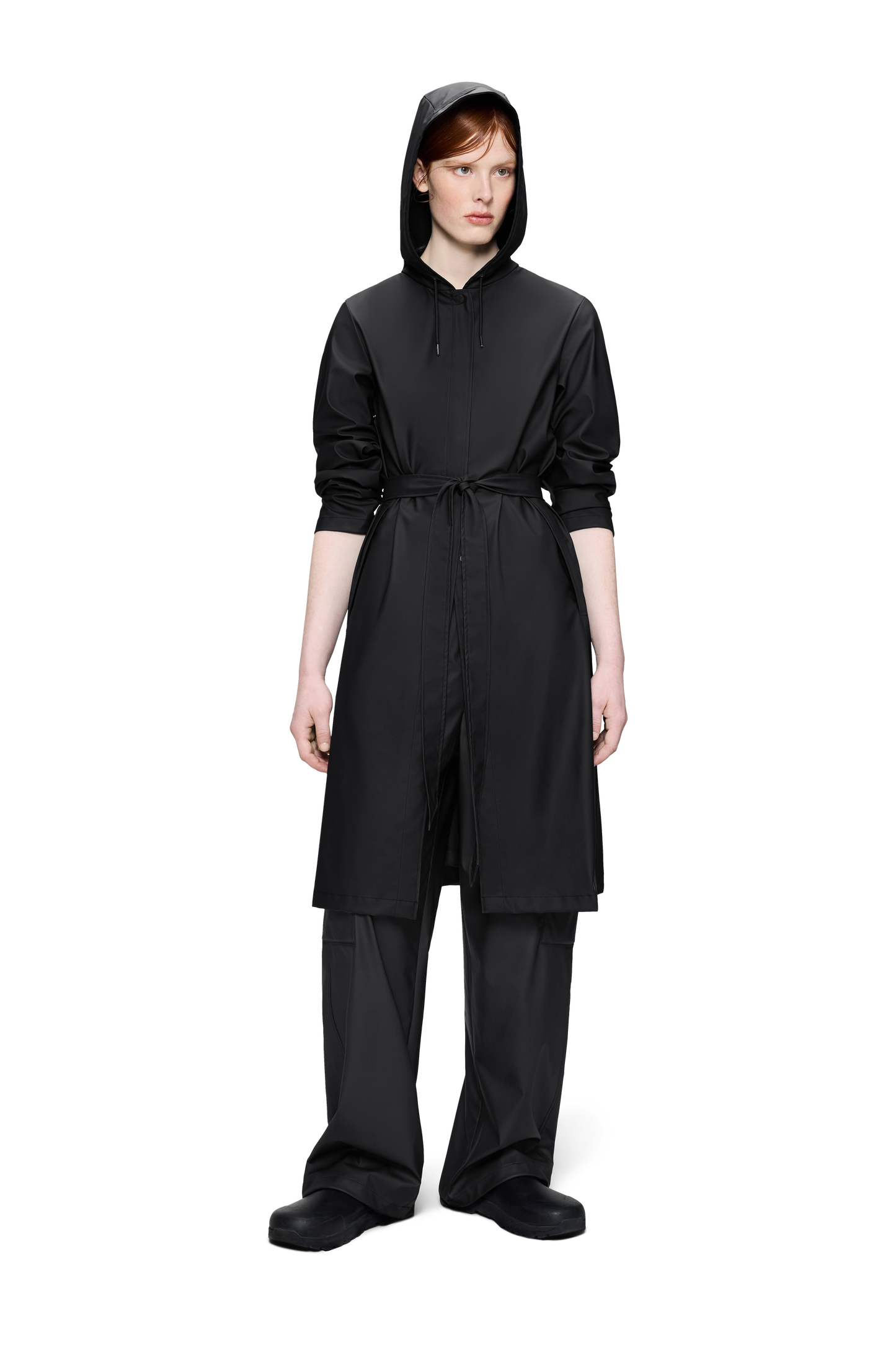 A-LINE LONGER JACKET BLACK