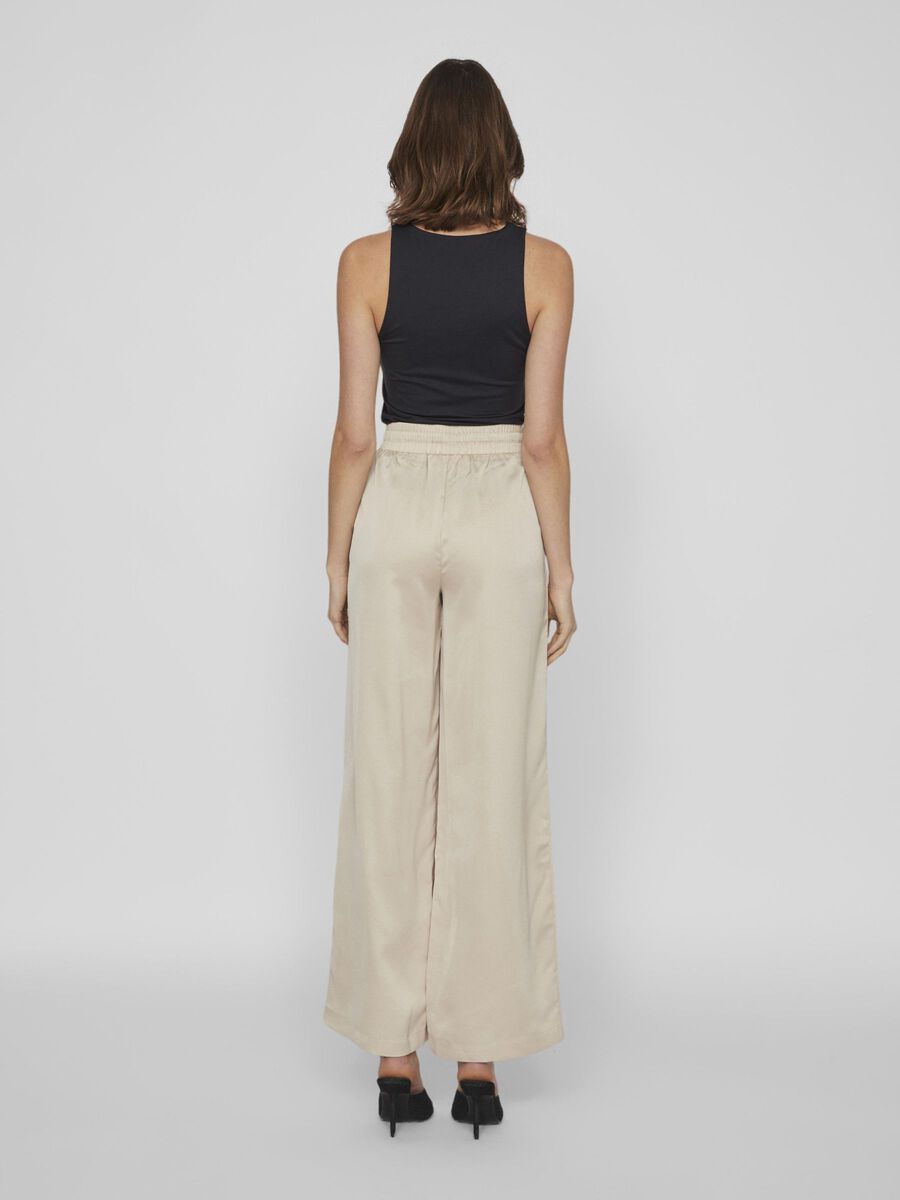 ELLETTE WIDE LEG TROUSER CEMENT