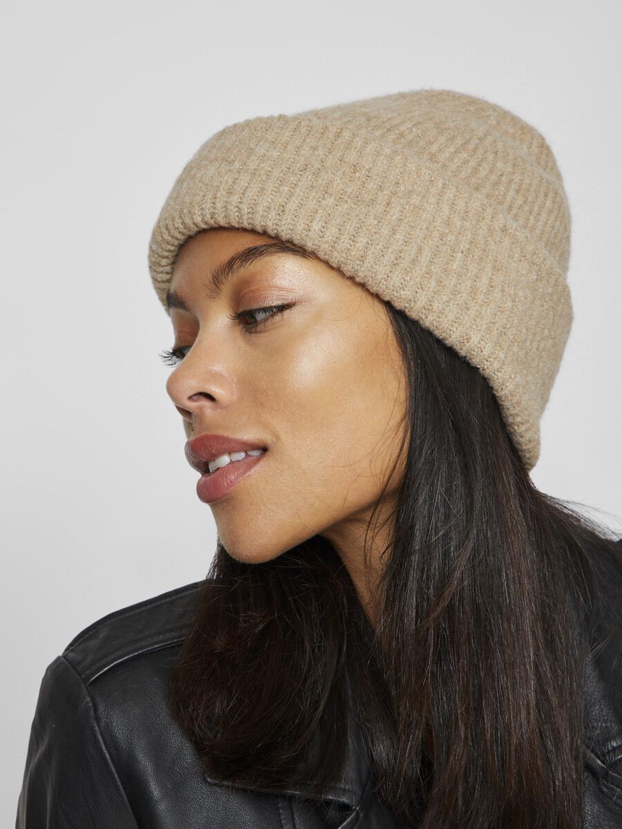 SANNA BEANIE NATURAL MELANGE SAND