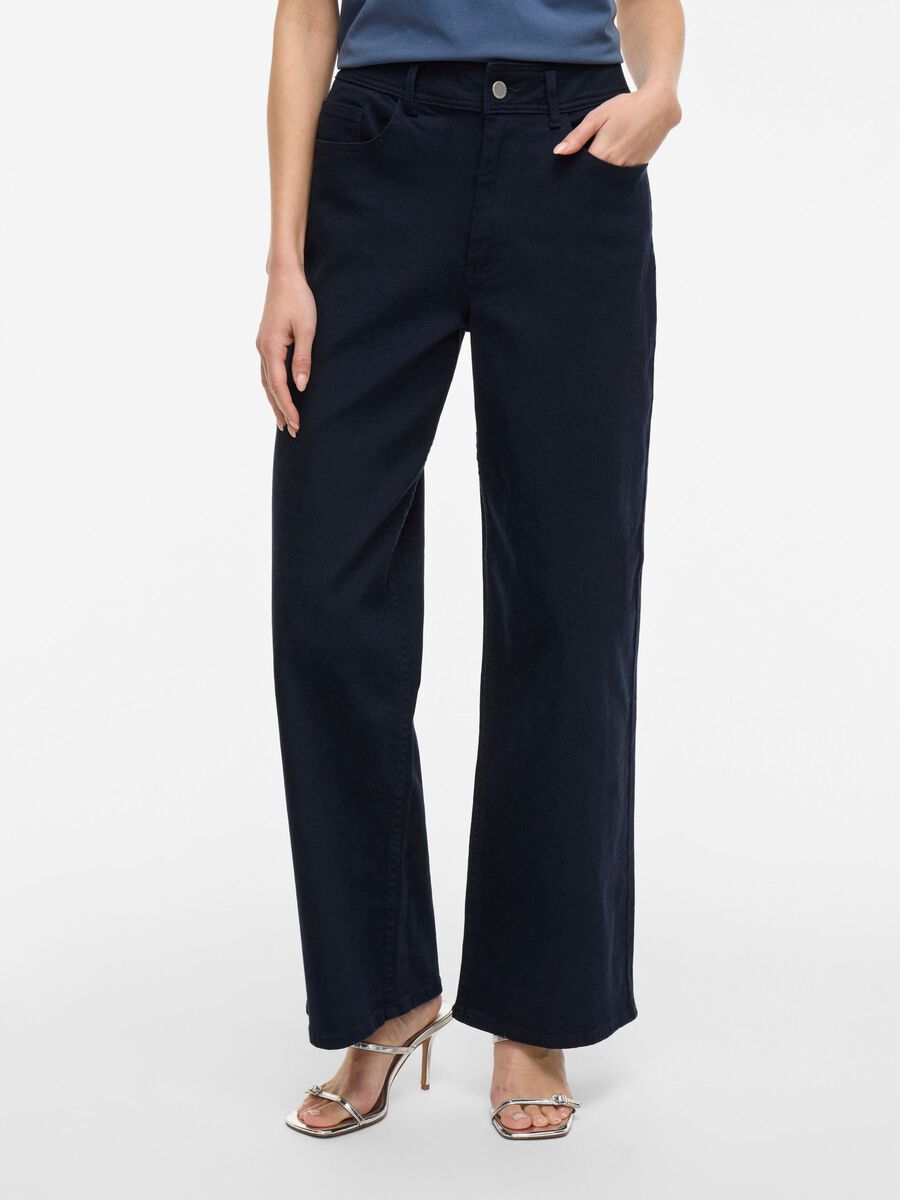 CHIA SOLID JEANS NAVY BLAZER