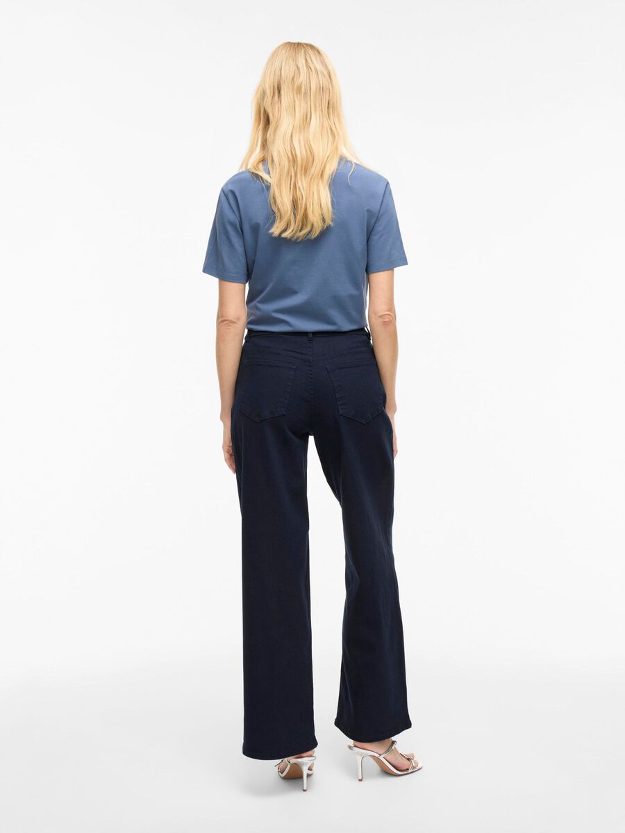 CHIA SOLID JEANS NAVY BLAZER