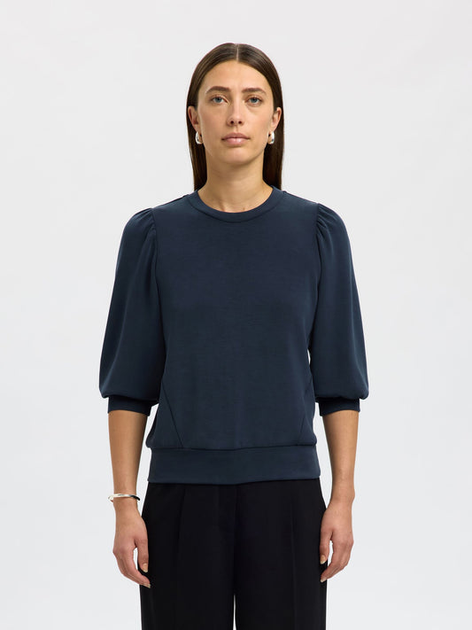 TENNY 3/4 SWEAT TOP SAPPHIRE