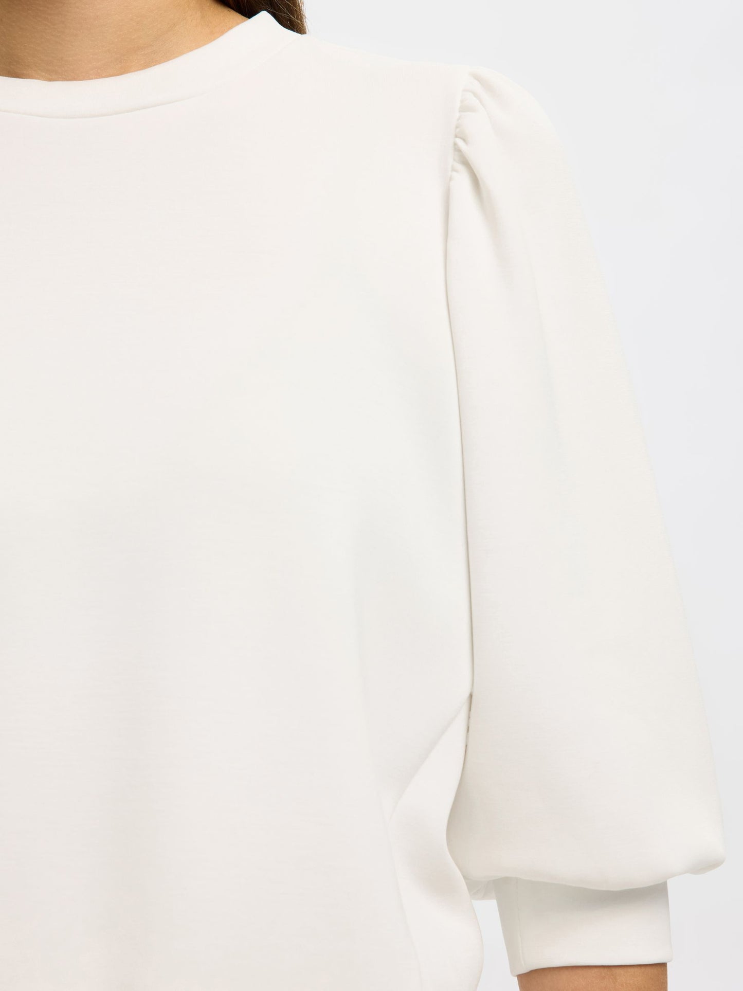 TENNY 3/4 SWEAT TOP SNOW WHITE