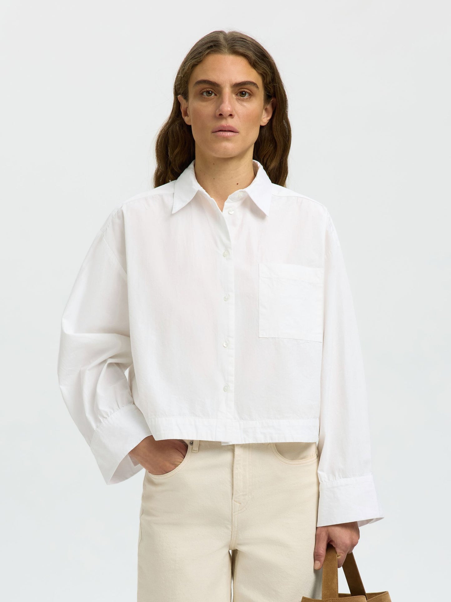 ASTHA CROPPED SHIRT WHITE