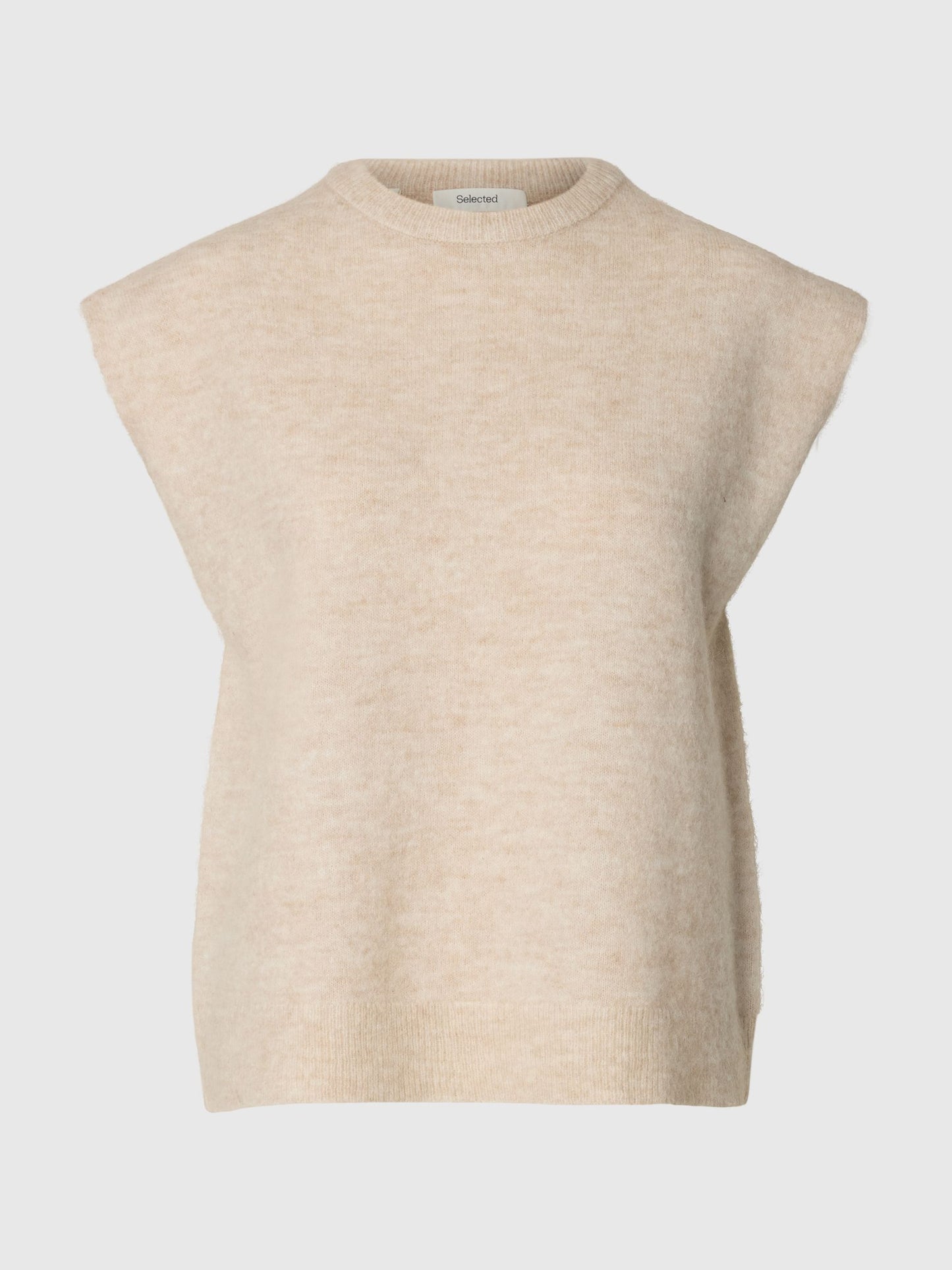 LULU KNIT VEST BIRCH MELANGE