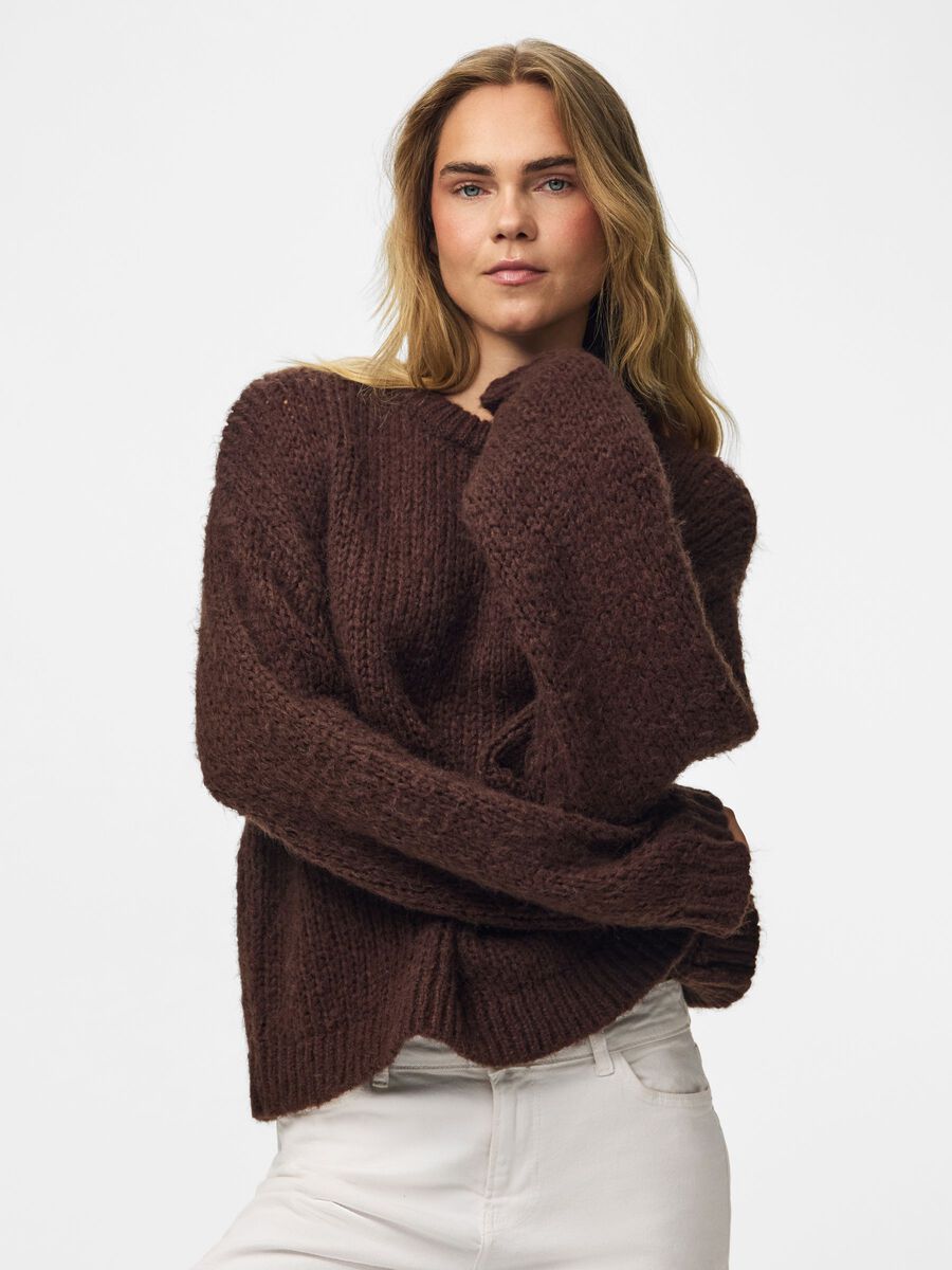 DORTHEA  CHUNKY KNIT HOT FUDGE