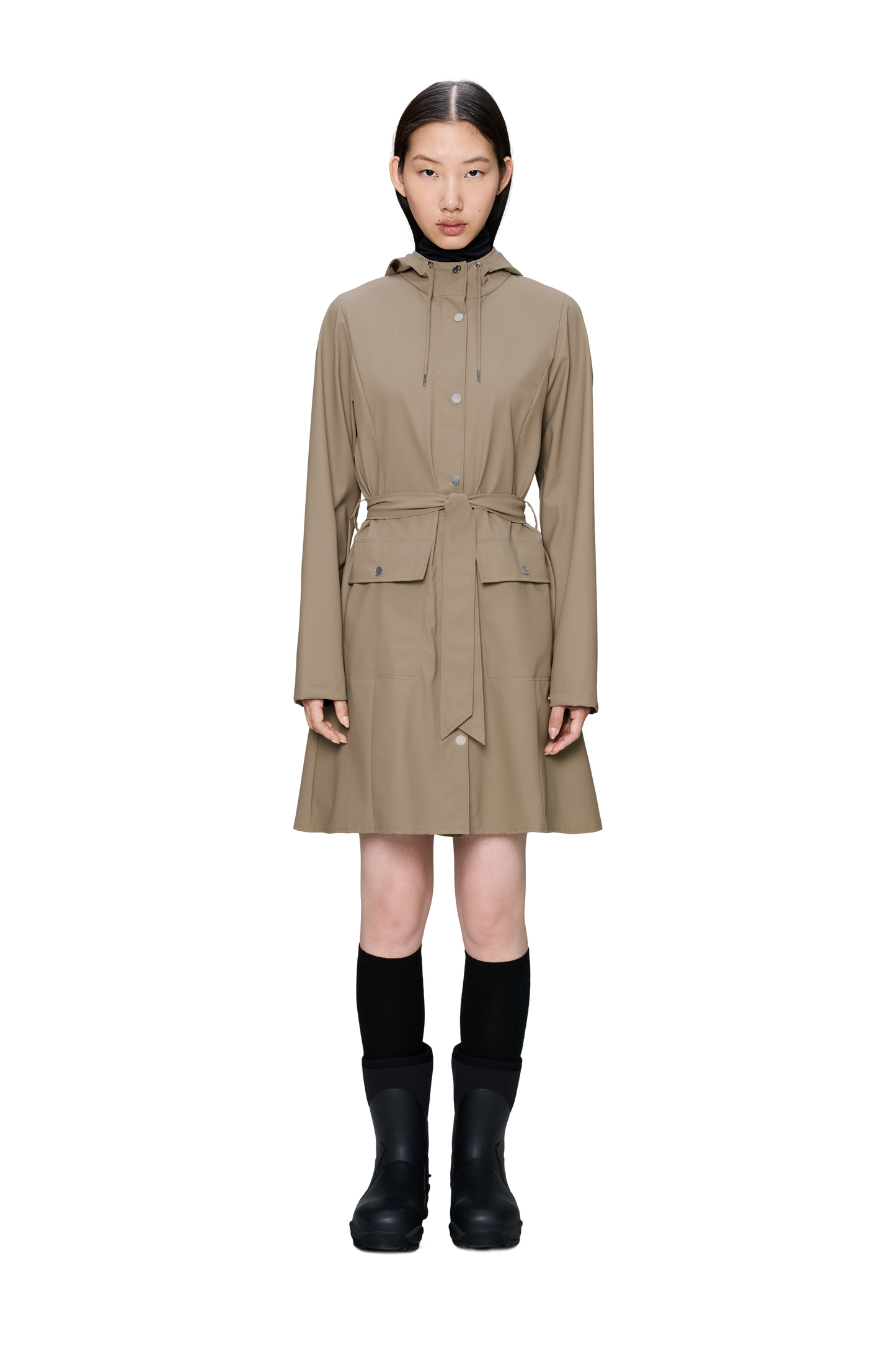 CURVE JACKET BEIGE LONG