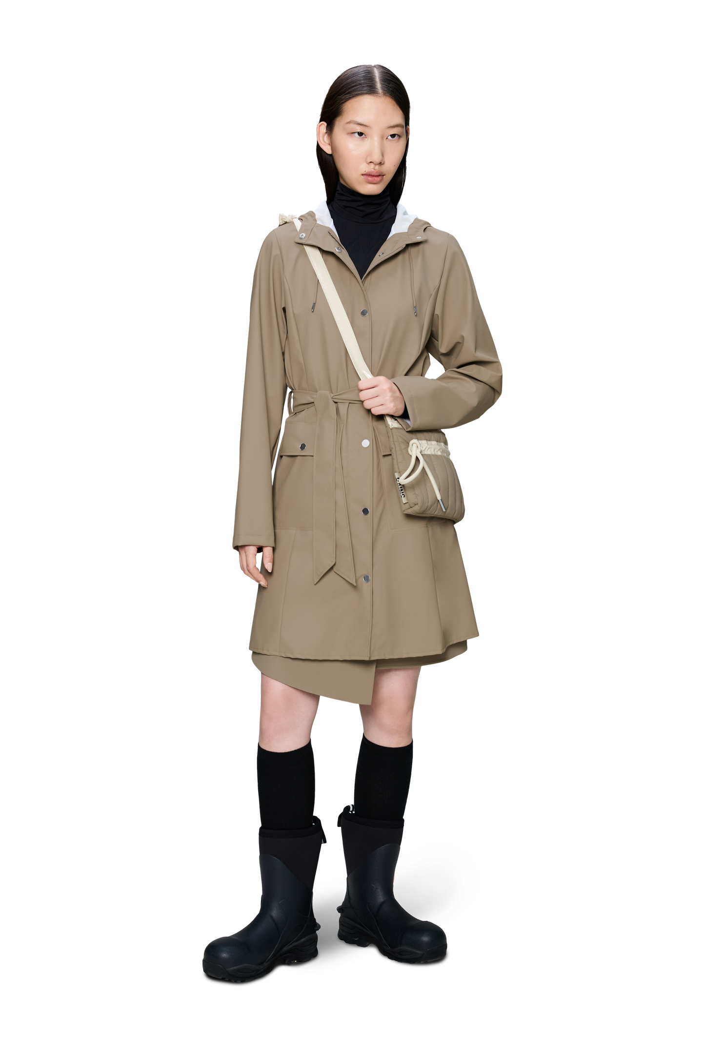 CURVE JACKET BEIGE LONG