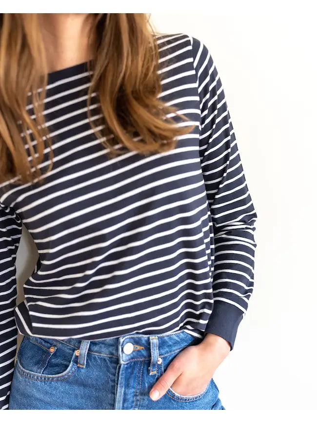 AUDREY BRETON NAVY / WHITE