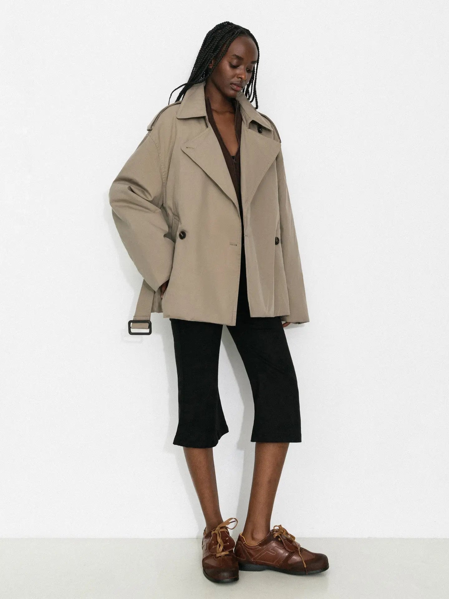 OVERSIZED DOWN JACKET KHAKI