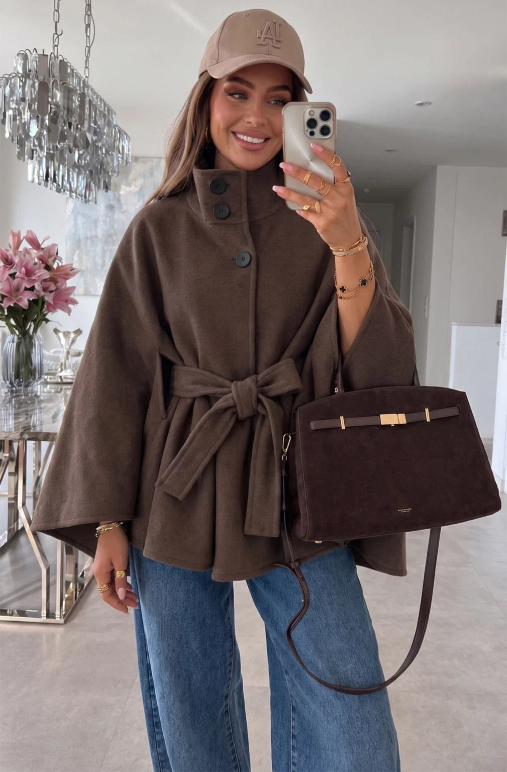 ISMERIA PONCHO CAPE SAND