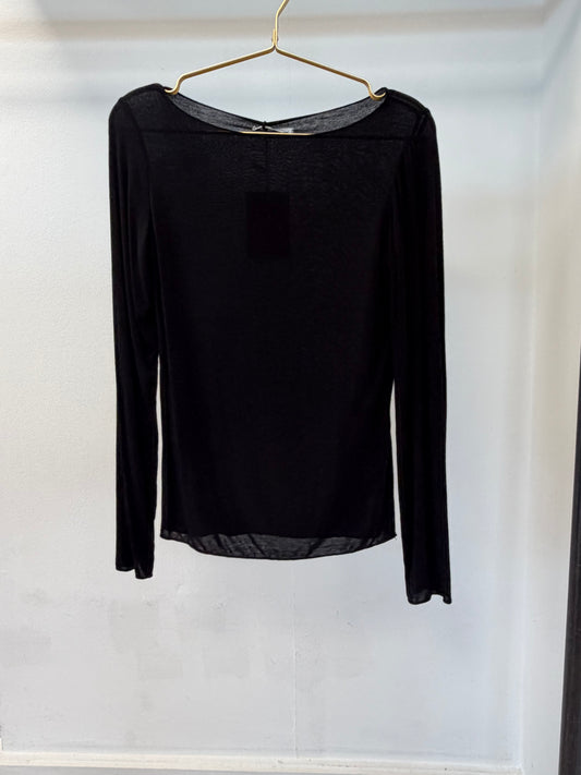JANE BASIC LS TOP BLACK