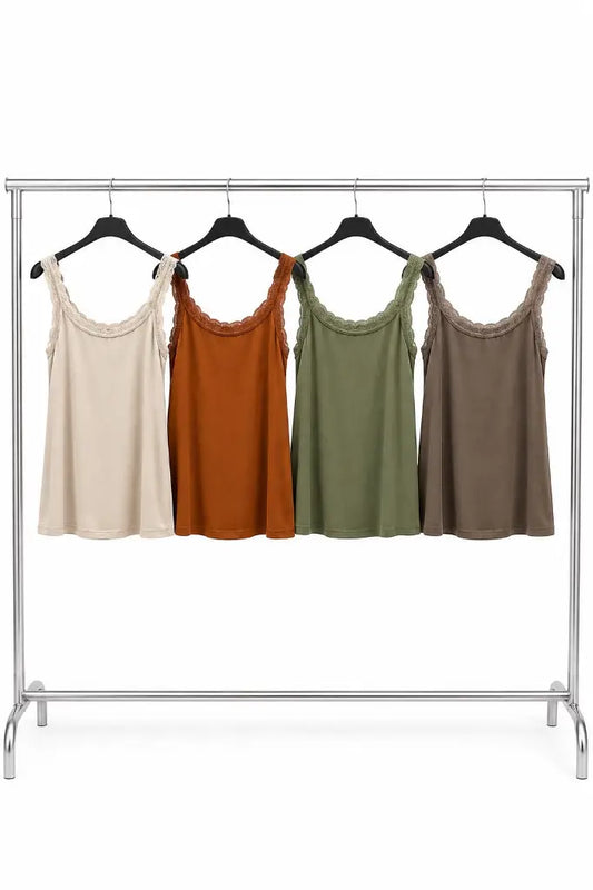 LARA LACE VEST BEIGE