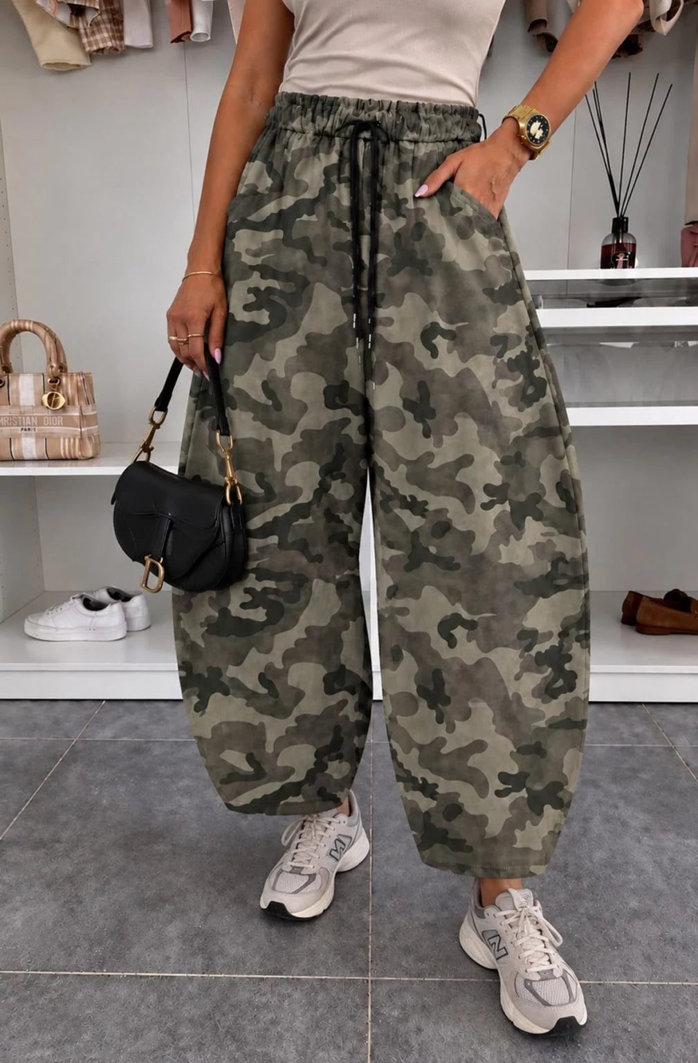 ANOUK BALLOON TROUSER CAMOUFLAGE