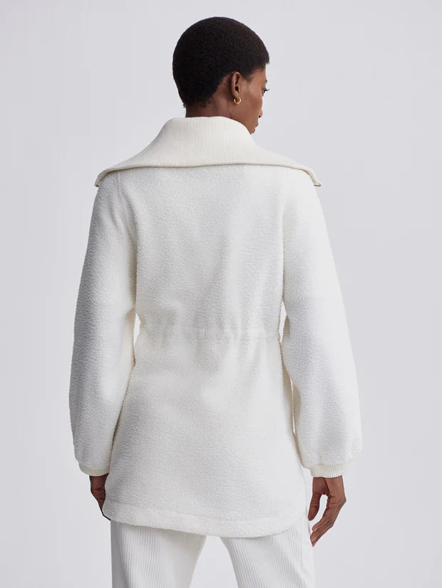 PARNEL 1/2 ZIP FLEECE EGRET