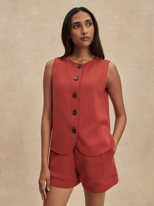 JOSIE BUTTON TANK BOSSA NOVA