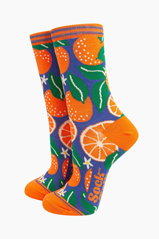 ORANGE BAMBOO SOCKS