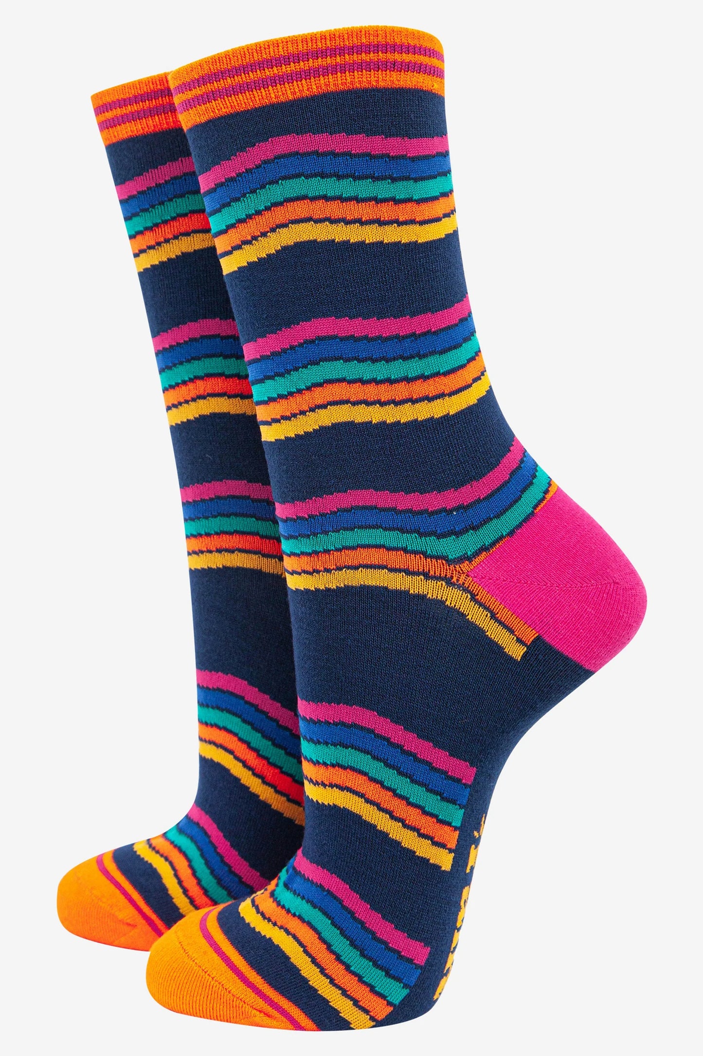 RAINBOW STRIPE BAMBOO SOCKS