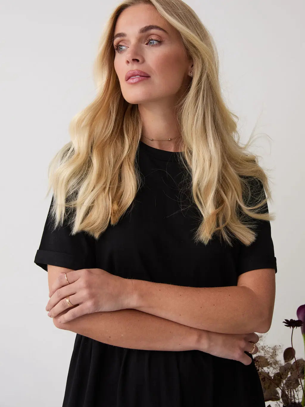 HARLOW JERSEY DRESS BLACK