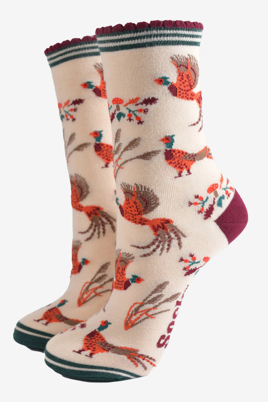 PHEASANT BAMBOO SOCKS