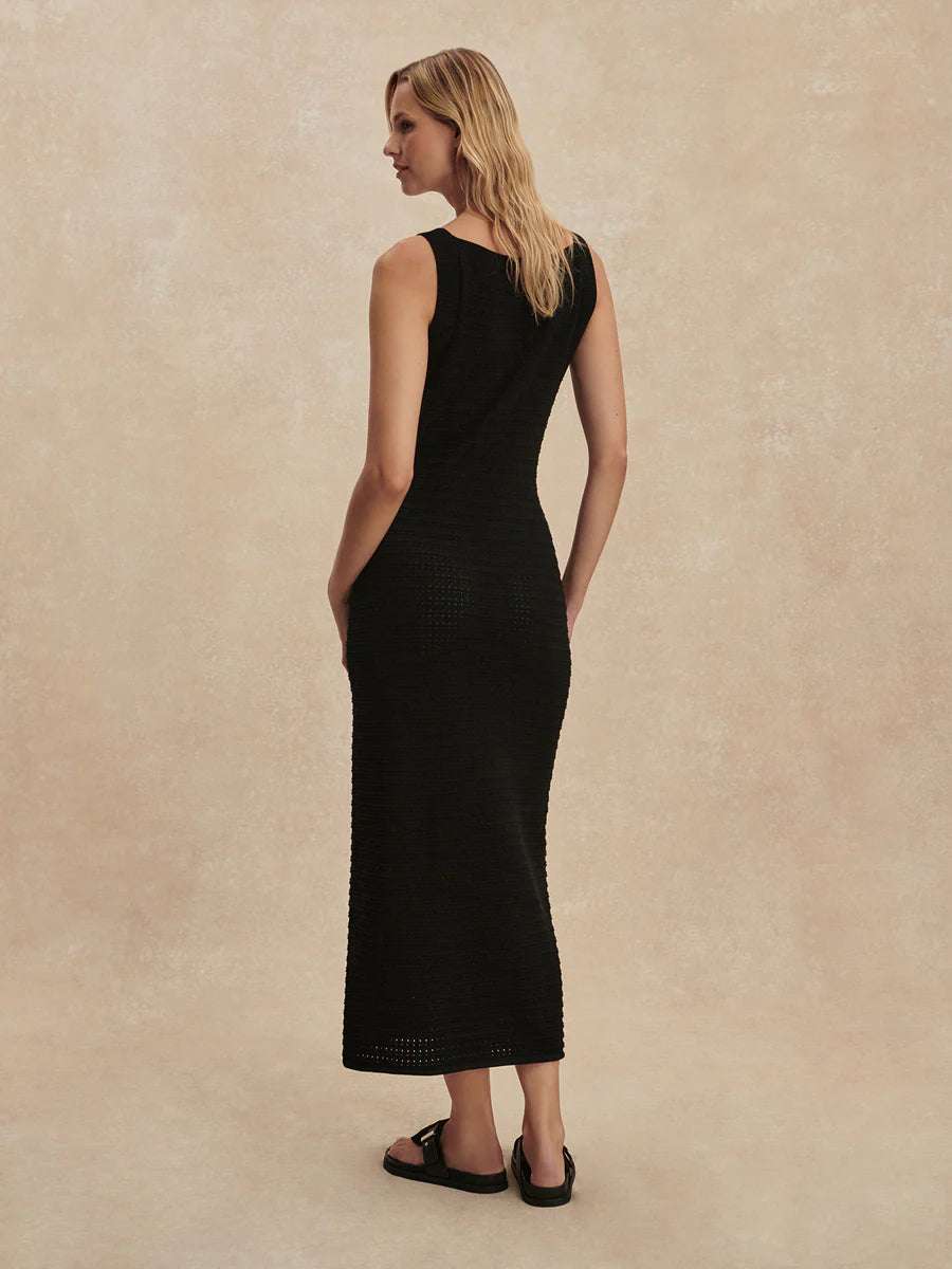 CUSACK KNIT DRESS BLACK