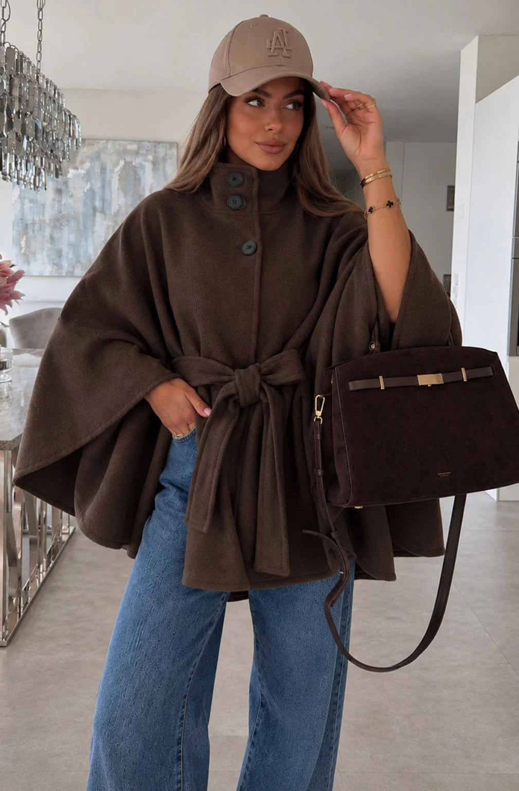 ISMERIA PONCHO CAPE SAND