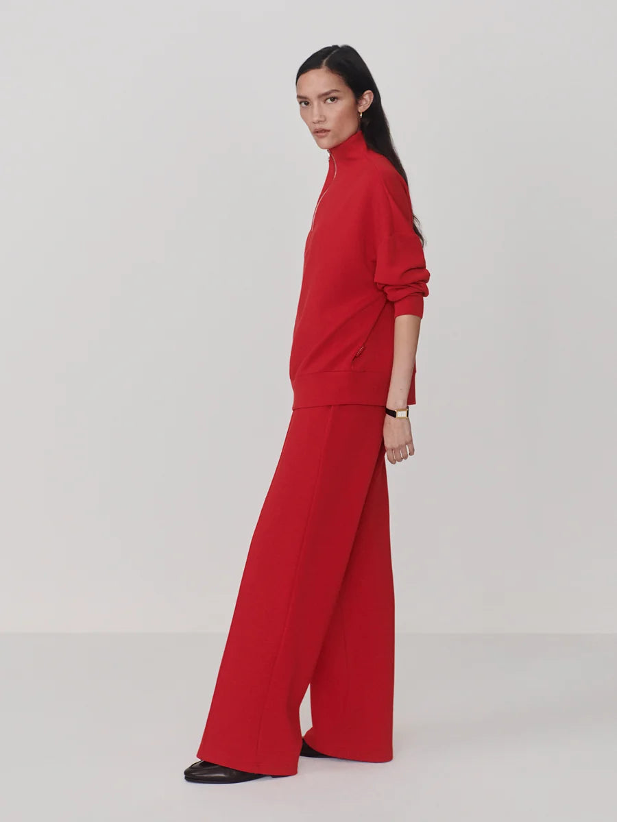 THE WIDE LEG PANT 30" RED MARL