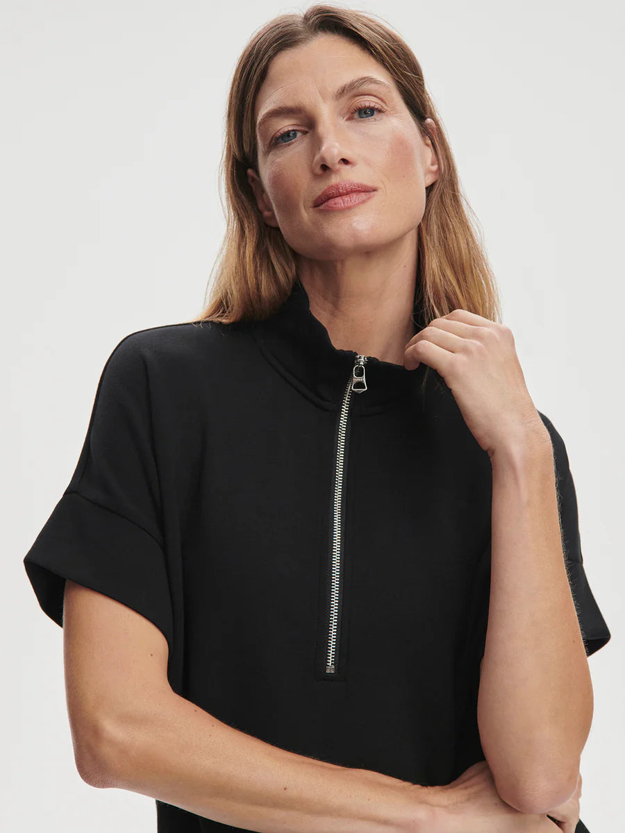 RITCHIE SS ZIP SWEAT BLACK