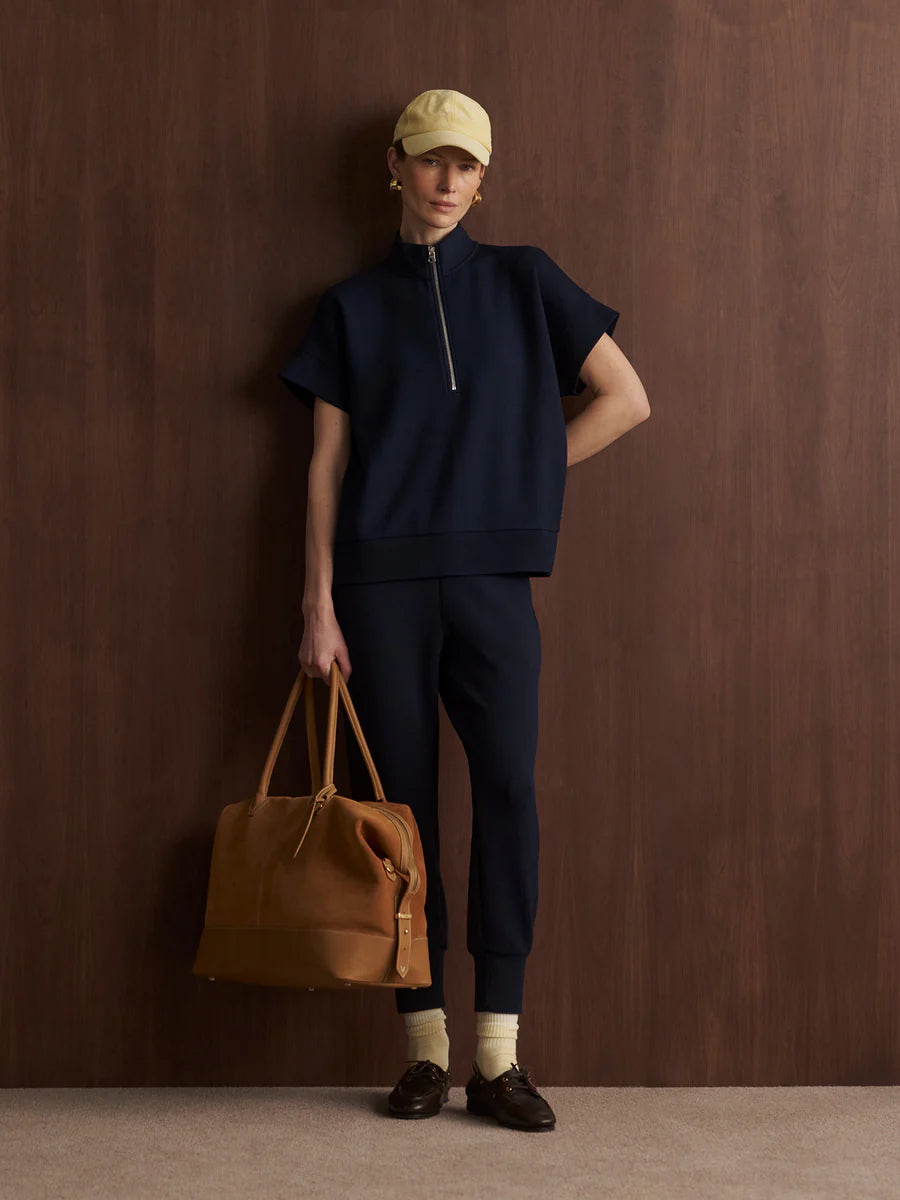 RITCHIE SS ZIP SWEAT NAVY