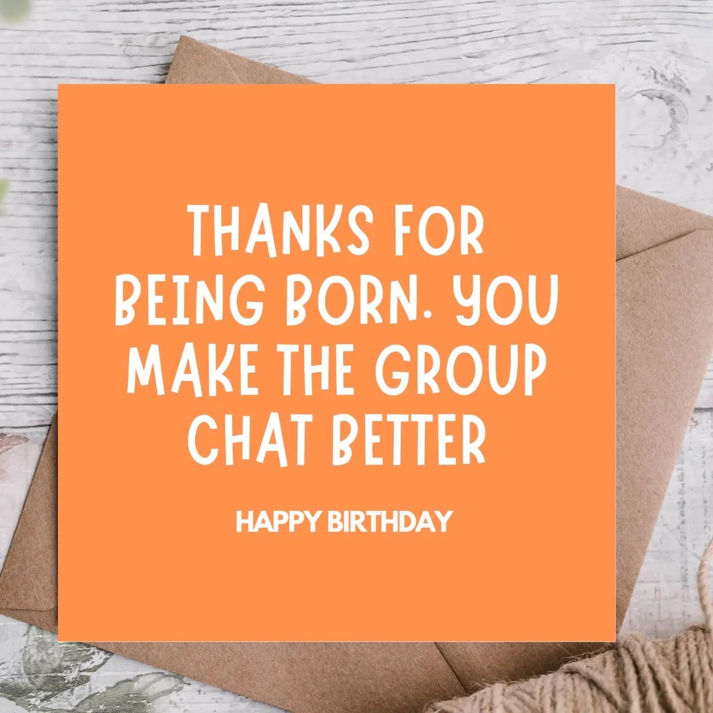 GROUP CHAT CARD