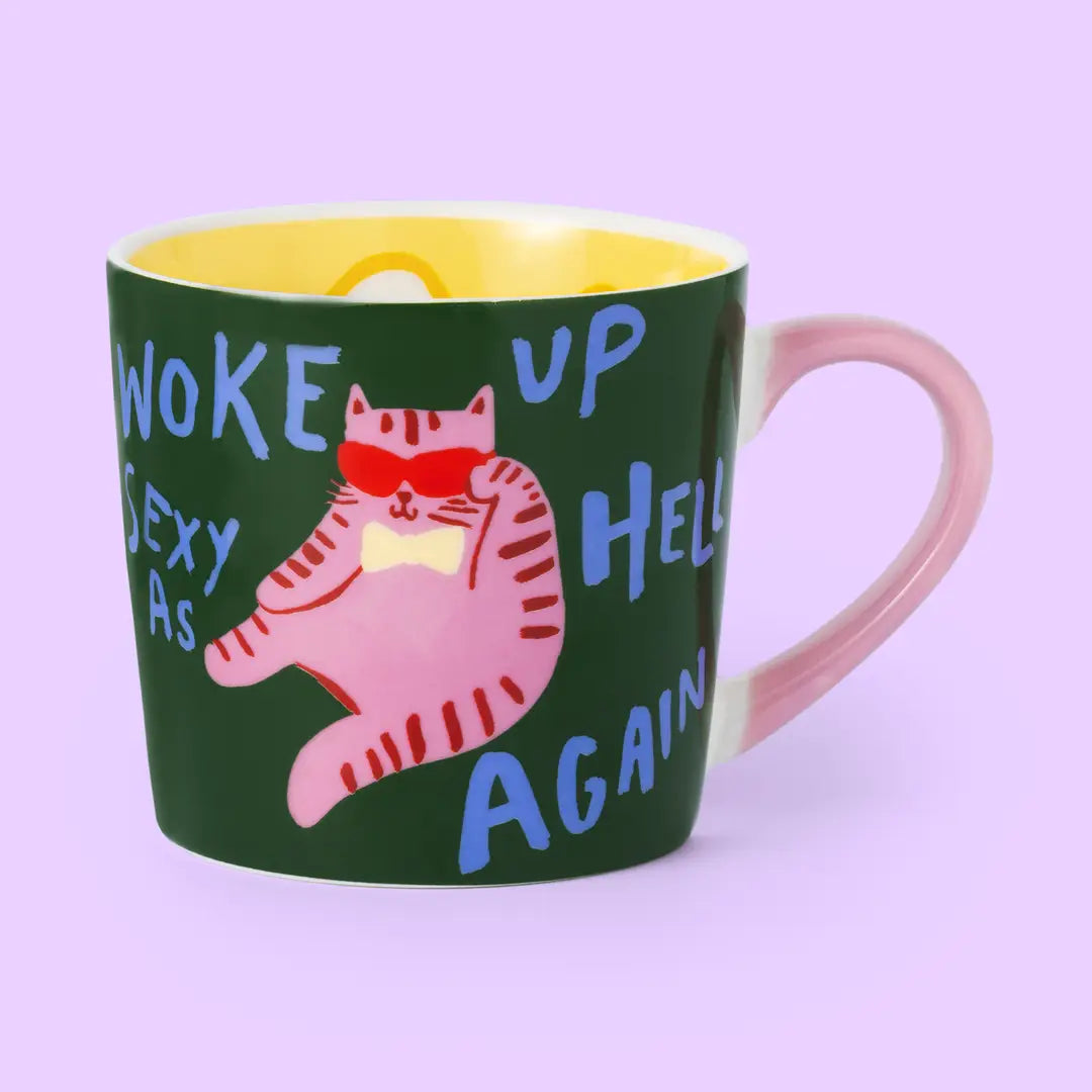 WOKE UP SEXY CAT MUG