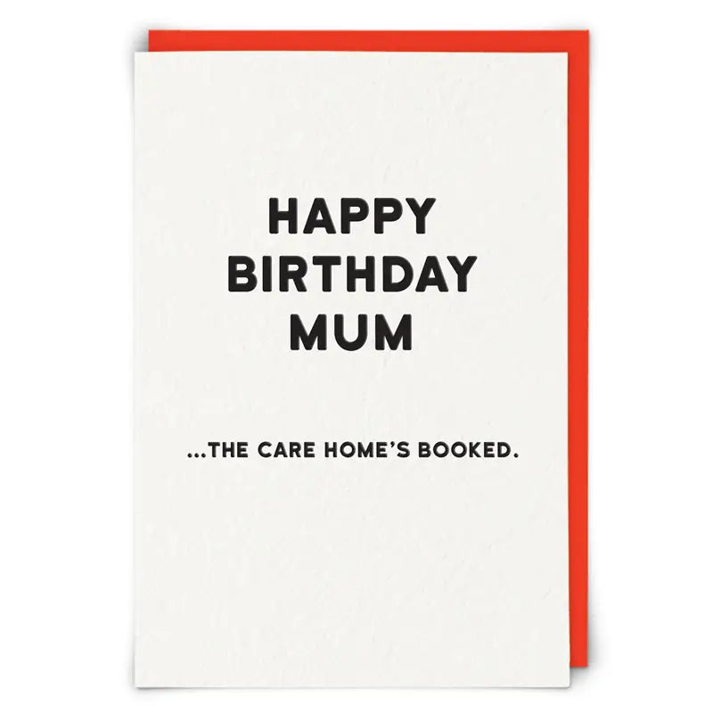 CARE HOME MUM CARD