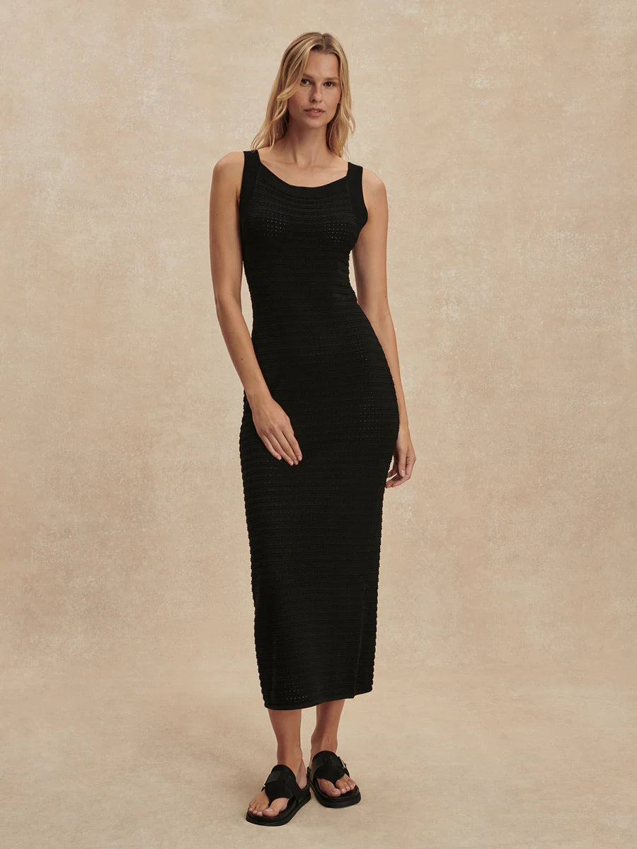 CUSACK KNIT DRESS BLACK