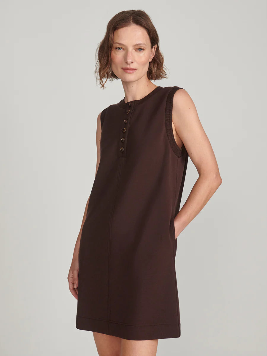 ELBA TANK DRESS COFFE BEAN