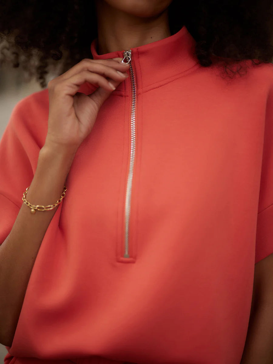 RITCHIE SS ZIP SWEAT SUMMER FIG