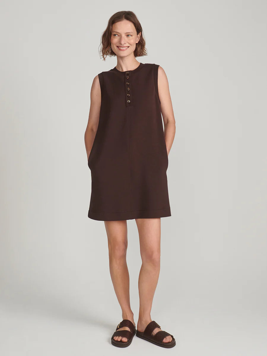 ELBA TANK DRESS COFFE BEAN
