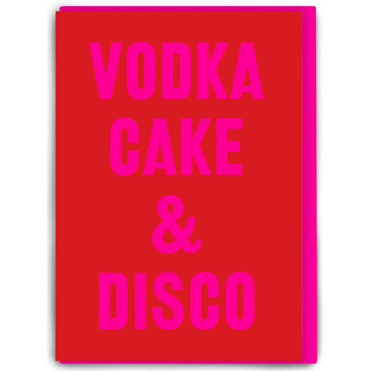 VODKA CAKE DISCO CARD