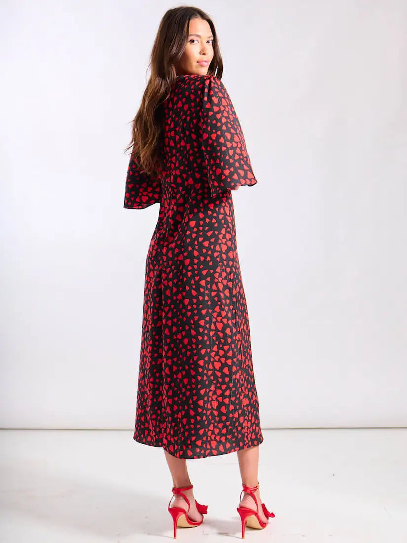 HEART MIDI DRESS