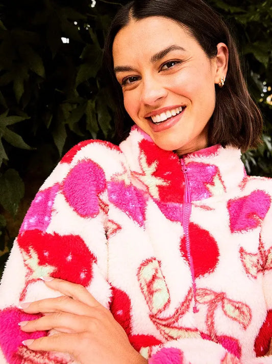 CHERRY AND STRAWBERRY FLEECE