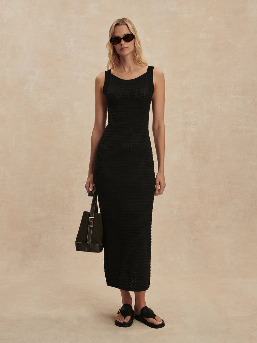 CUSACK KNIT DRESS BLACK